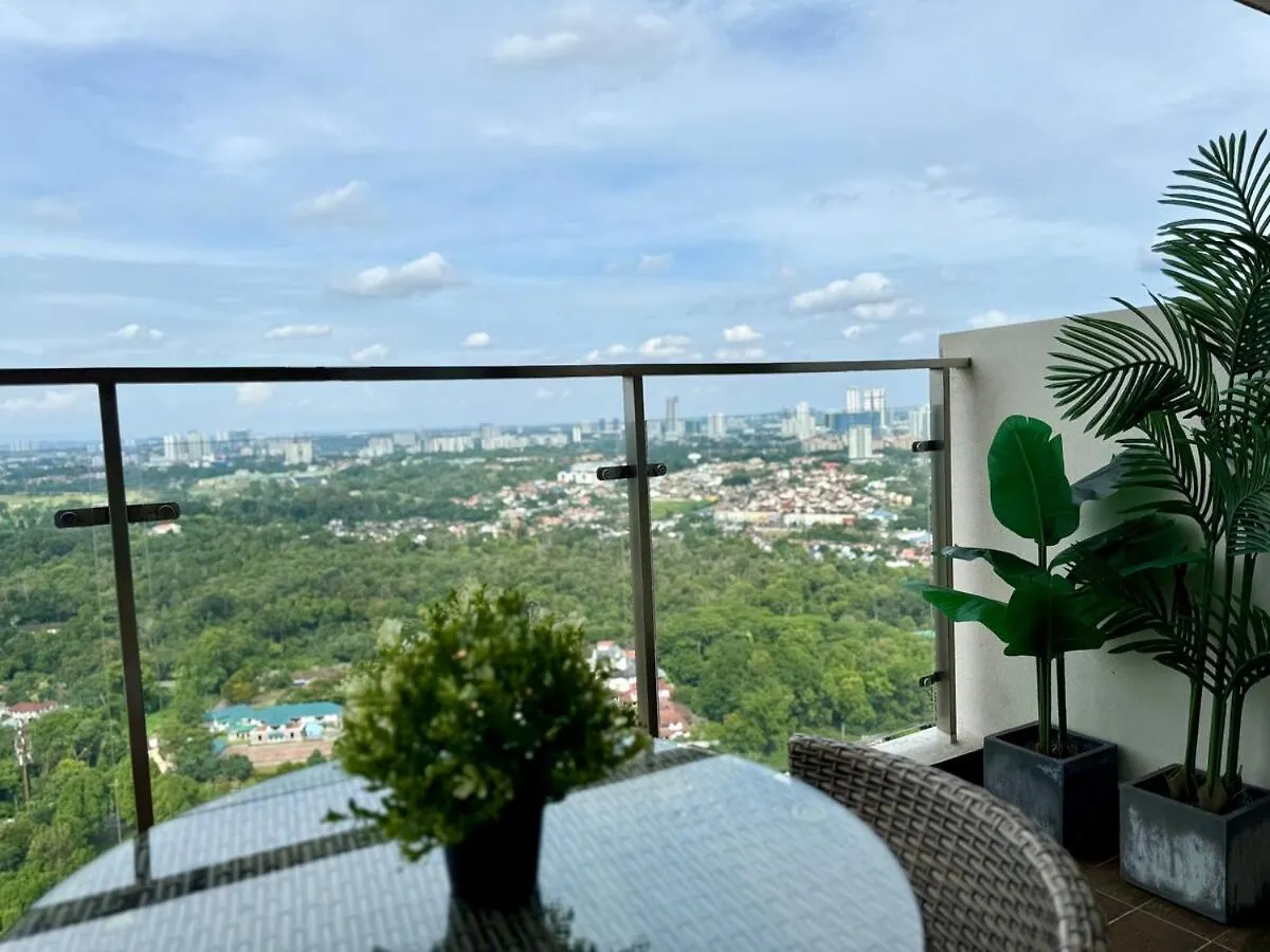 Lägenhet Amberside Jb City View 3Br3B 10Pax Top Floor At Jb Central Johor Bahru